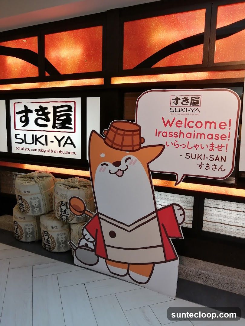 Suki-Ya Welcome Standee