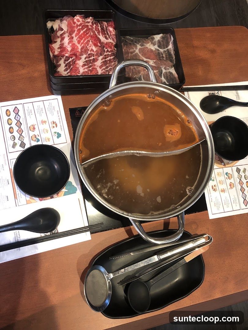 Shabu-Shabu Meal Setup