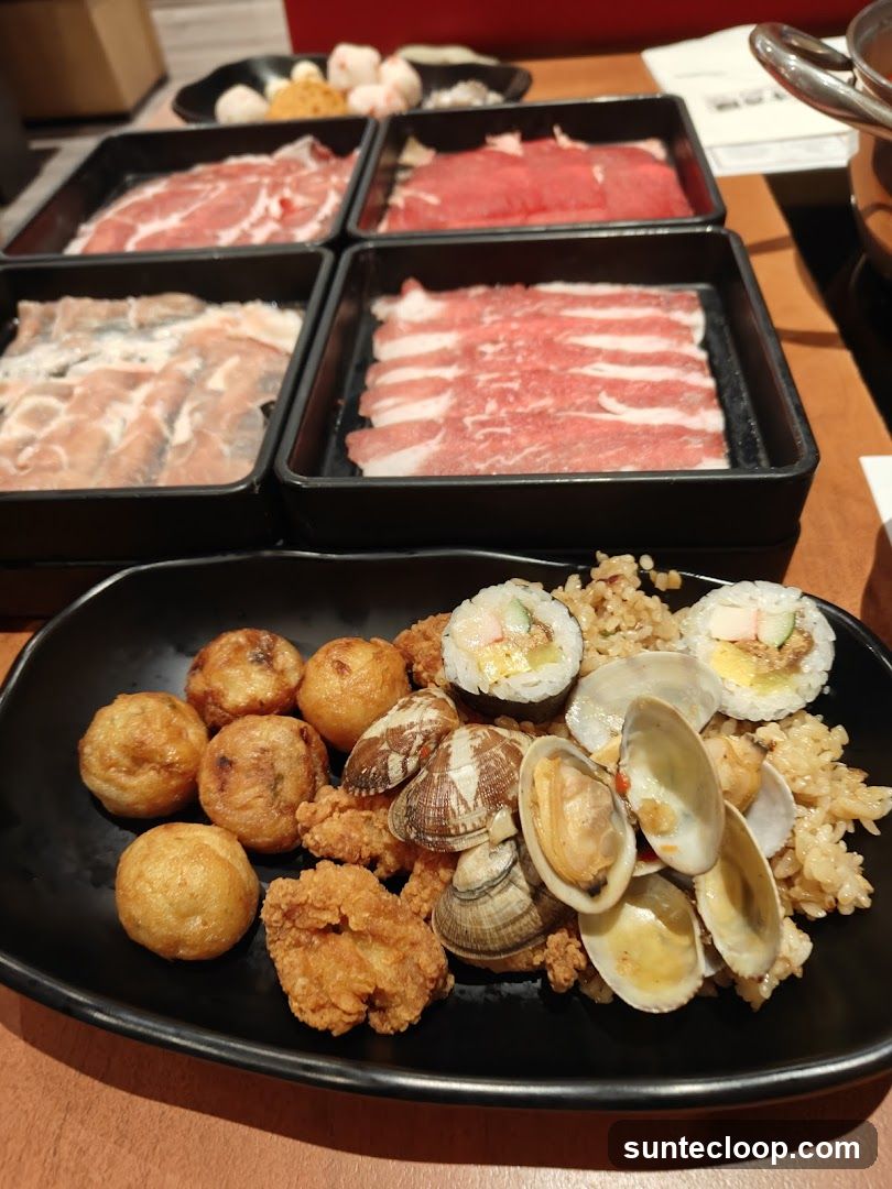 Assorted Appetizers and Meat Slices