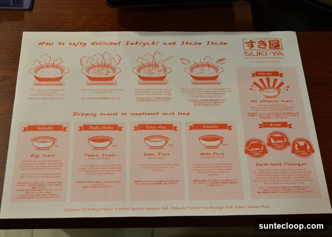 How to enjoy delicious Sukiyaki and Shabu Shabu