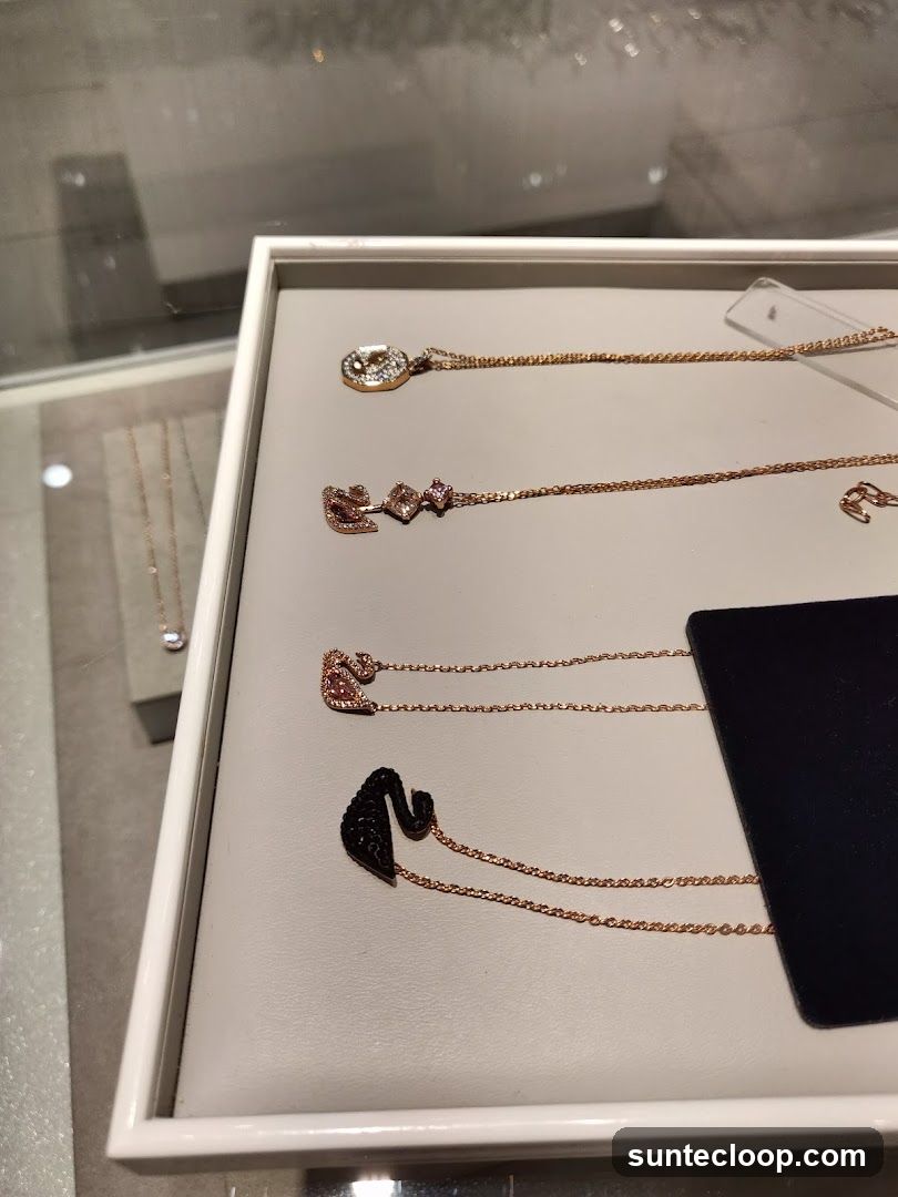 Necklaces on Display