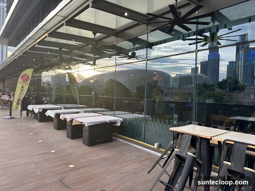 Outdoor Seating Area with City View