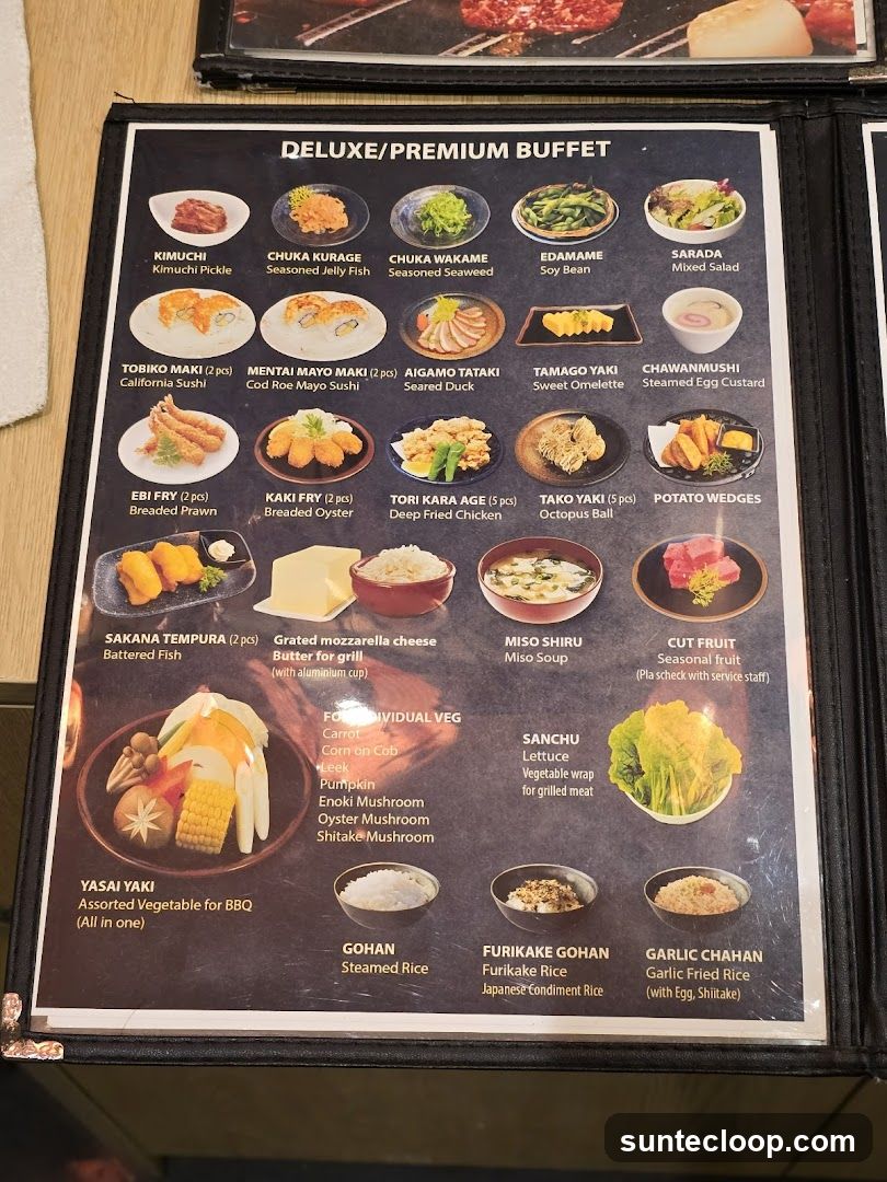 DELUXE/PREMIUM BUFFET