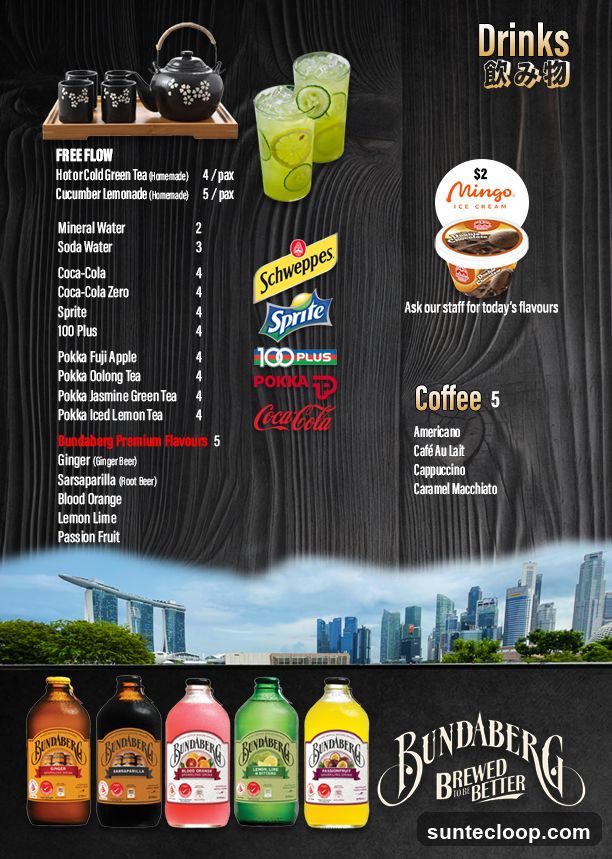 Drinks Menu