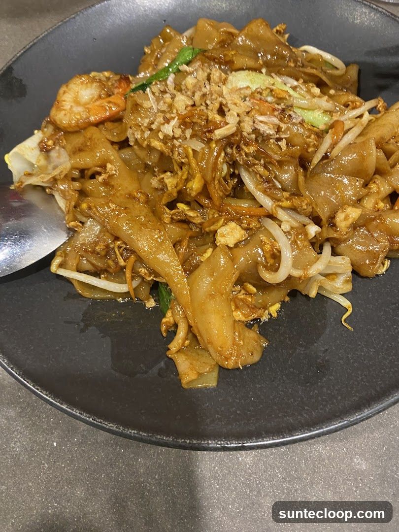 Pad See Ew with Shrimp