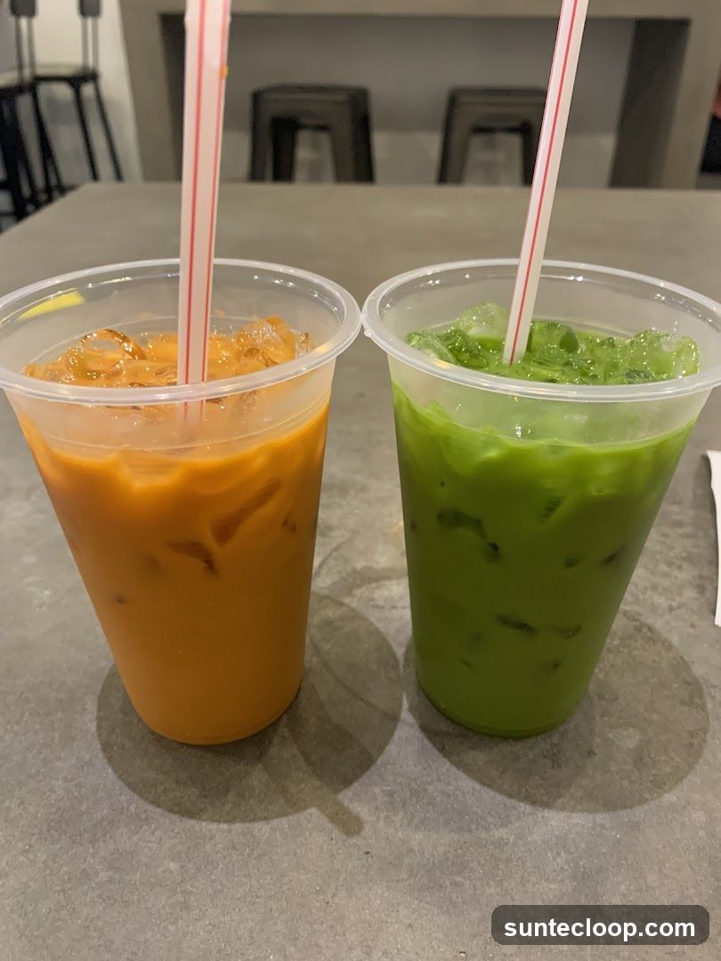 Two Iced Drinks