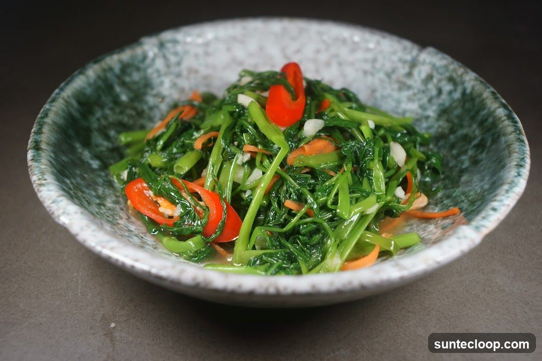 Stir-fried Water Spinach with Chili