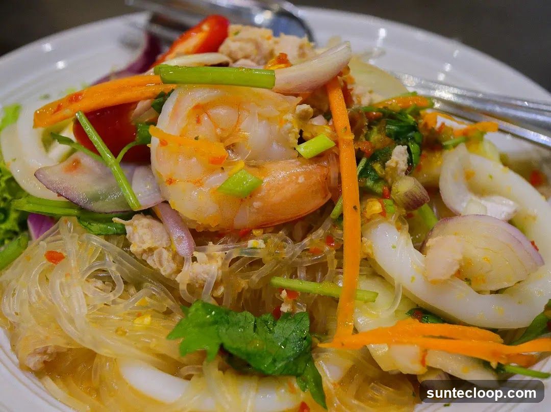 Glass Noodle Salad with Shrimp and Squid