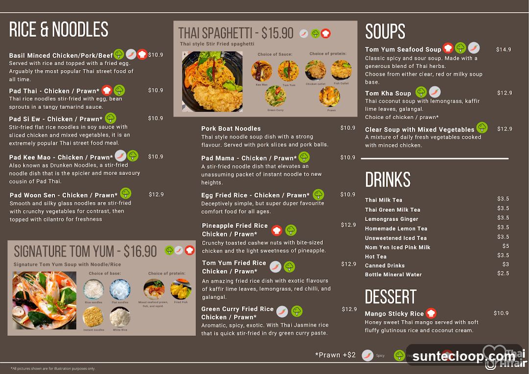 Thai Affair Menu