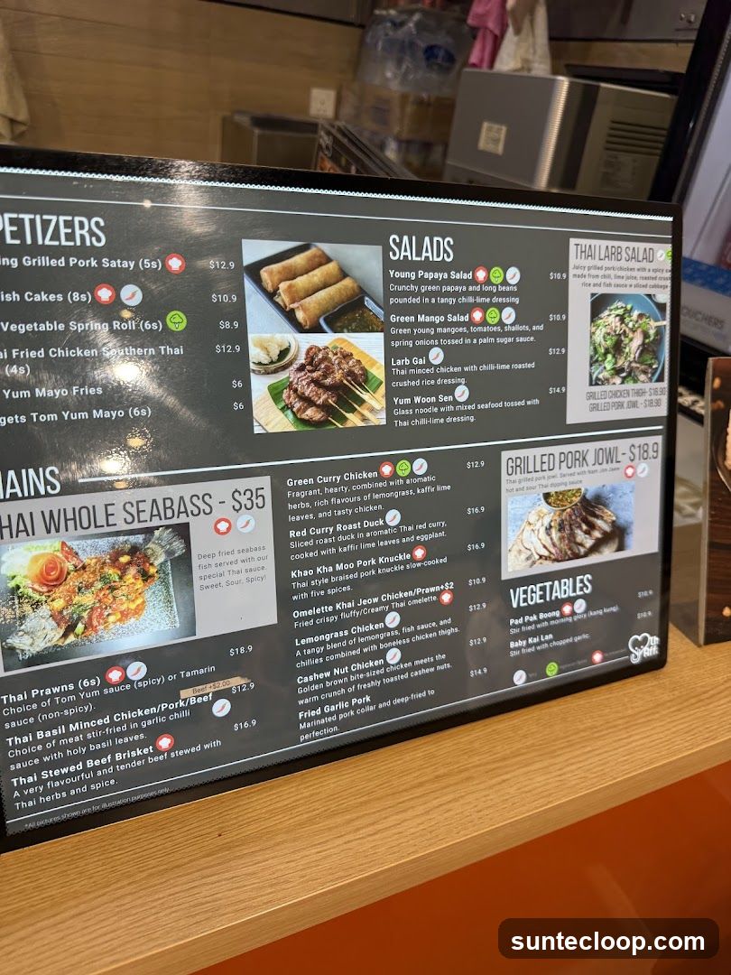 Thai Restaurant Menu