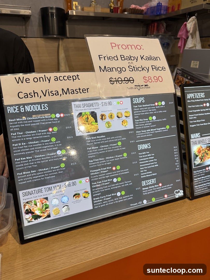 Thai Menu