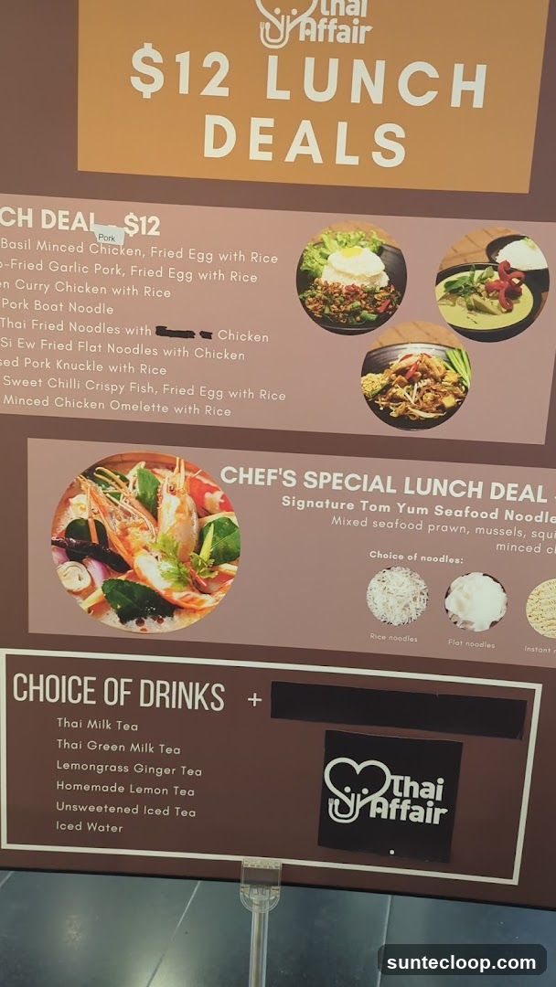 Thai Affair Lunch Deals