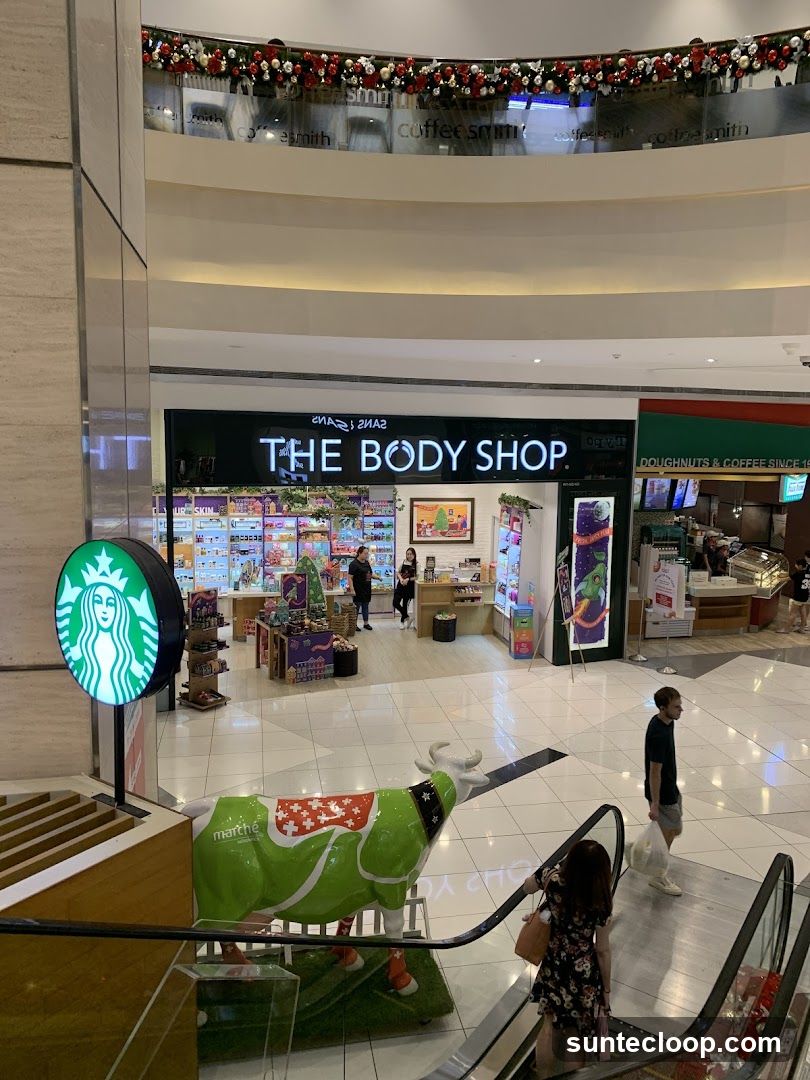 Mall Interior with The Body Shop and Starbucks