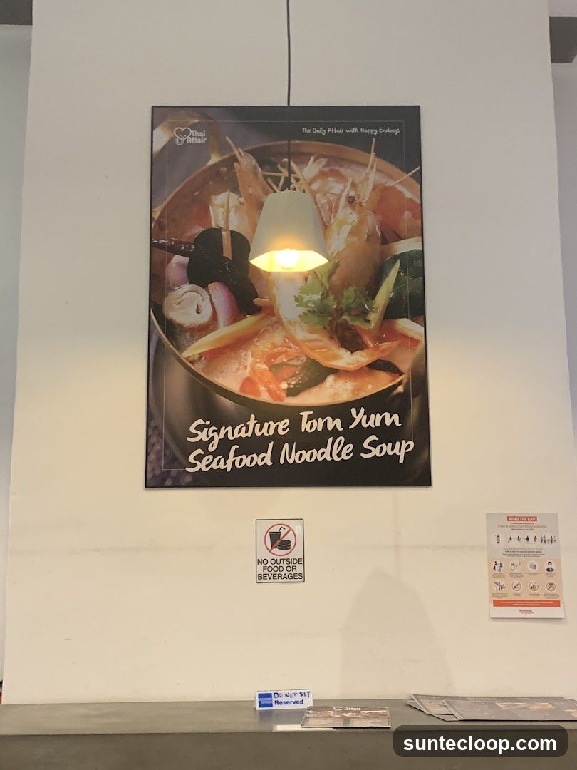 Signature Tom Yum Seafood Noodle Soup Poster
