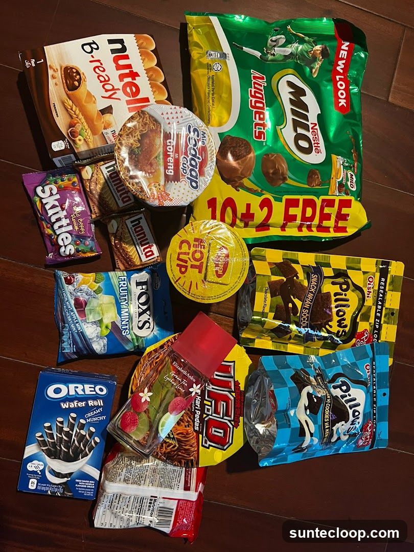 Assortment of Snacks and Confectionery