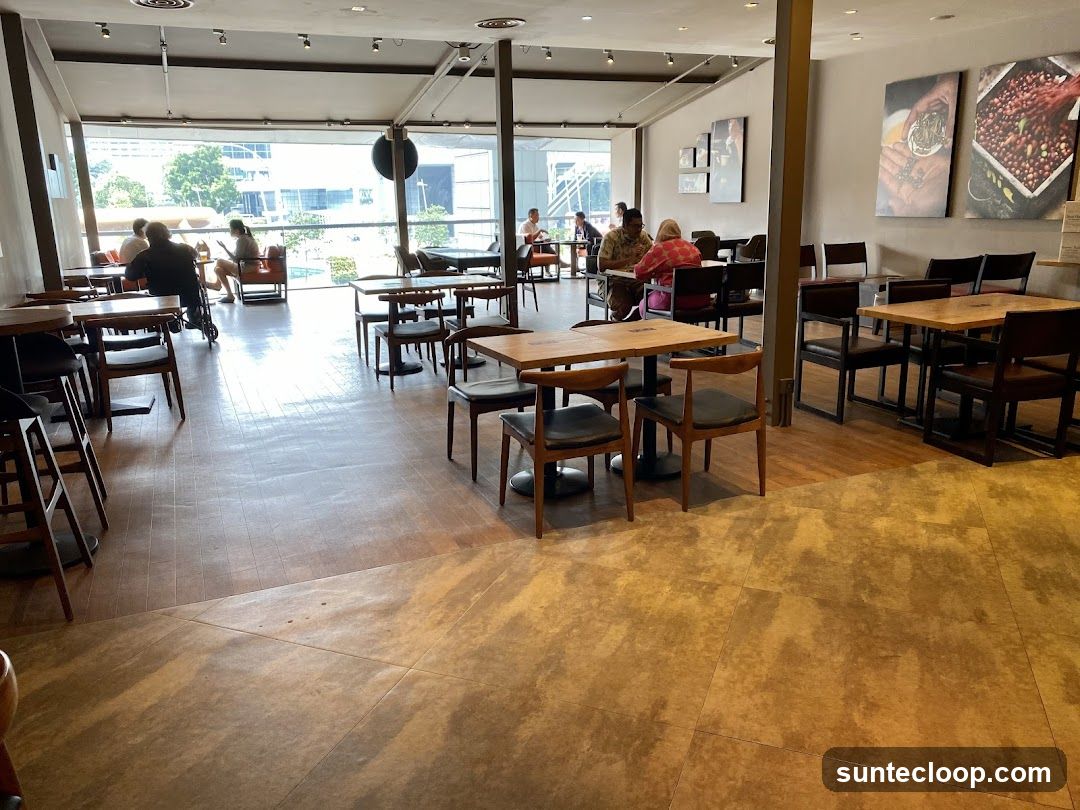 Cafe Interior with Seating