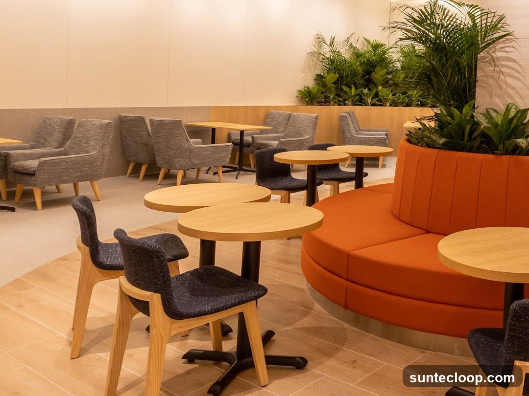 Modern Cafe Seating Area