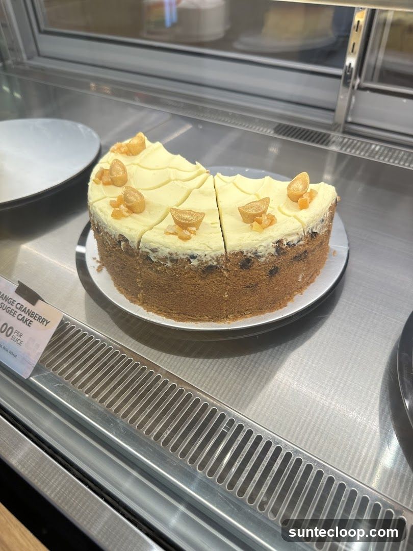Orange Cranberry Sugee Cake