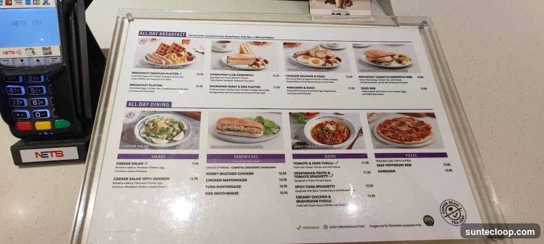 The Coffee Bean & Tea Leaf Menu