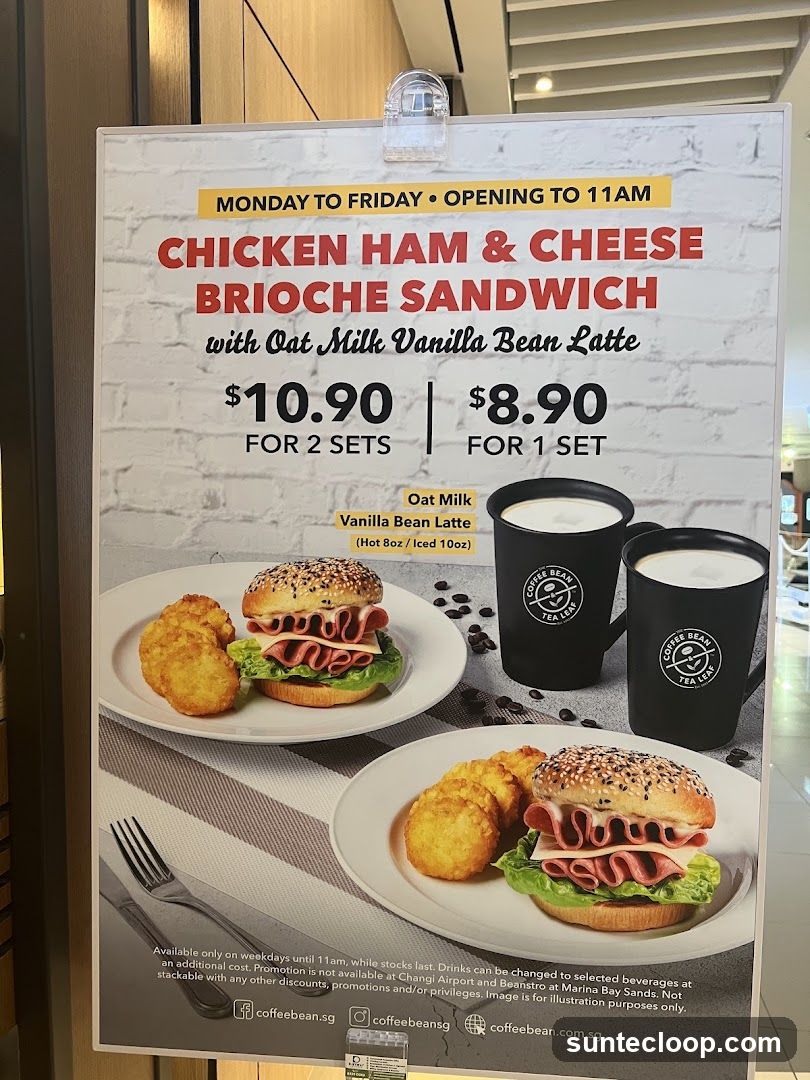 Chicken Ham & Cheese Brioche Sandwich Promotion
