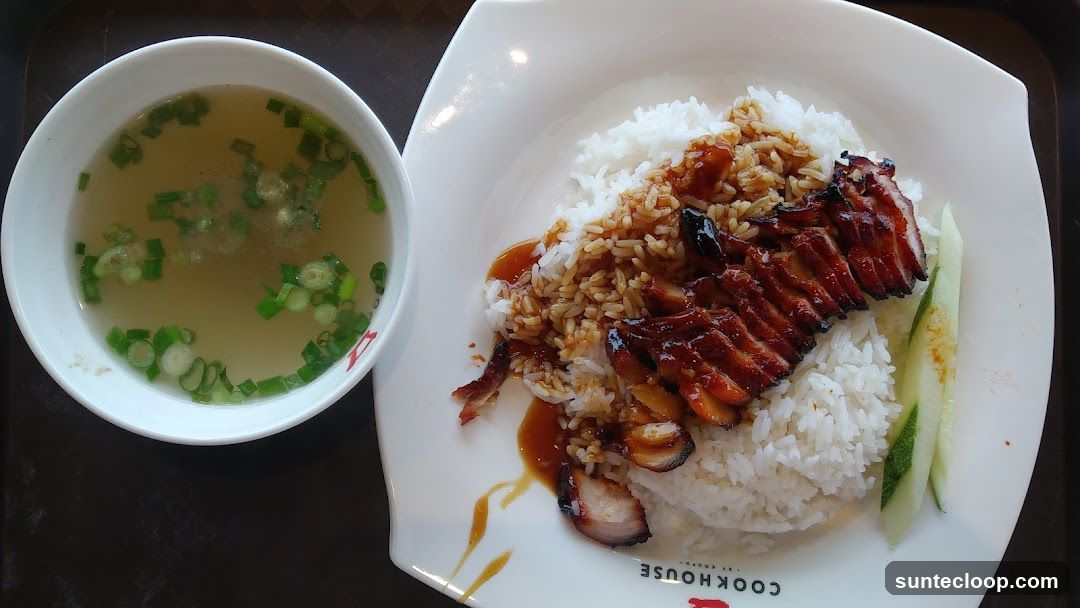 Char Siu Rice with Soup