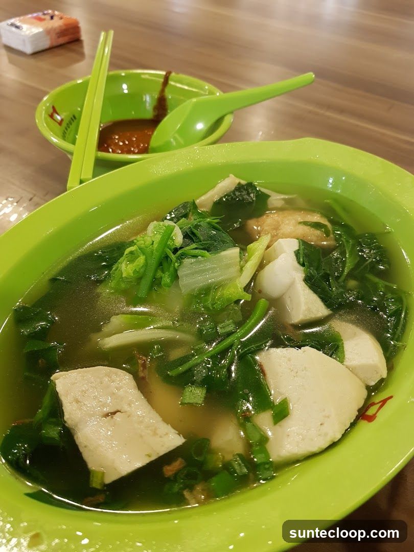 Soup with Tofu and Vegetables