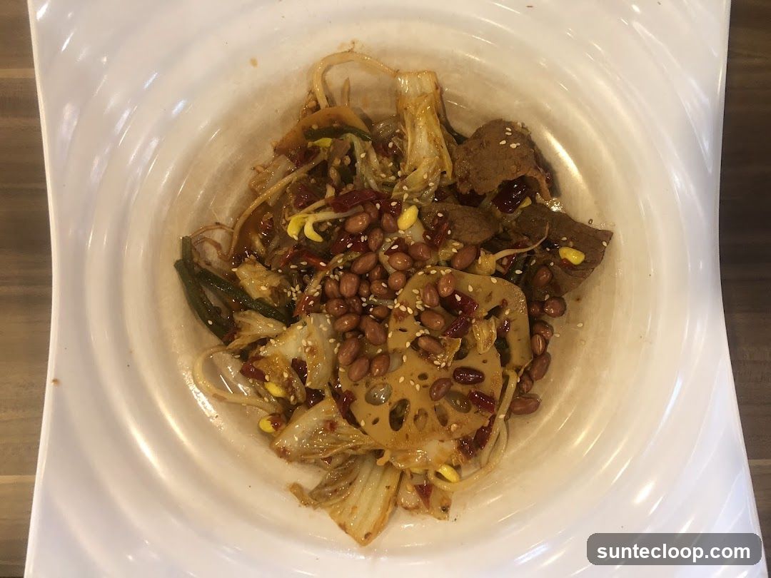 Spicy Stir-fry with Peanuts and Lotus Root
