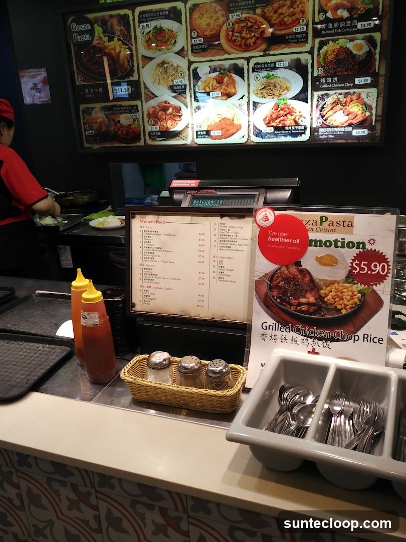 Restaurant Menu Display