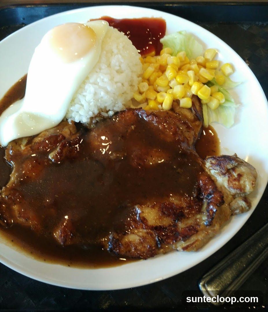 Chicken Steak with Rice and Egg