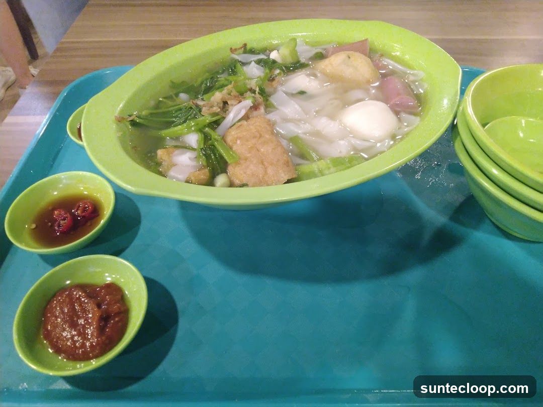 Noodle Soup with Condiments