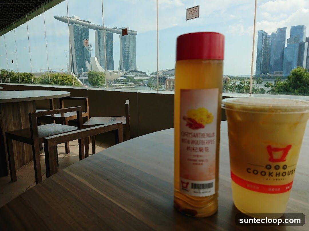 Beverages with a City View