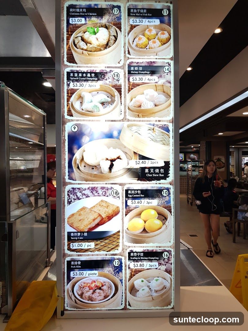 Dim Sum Menu