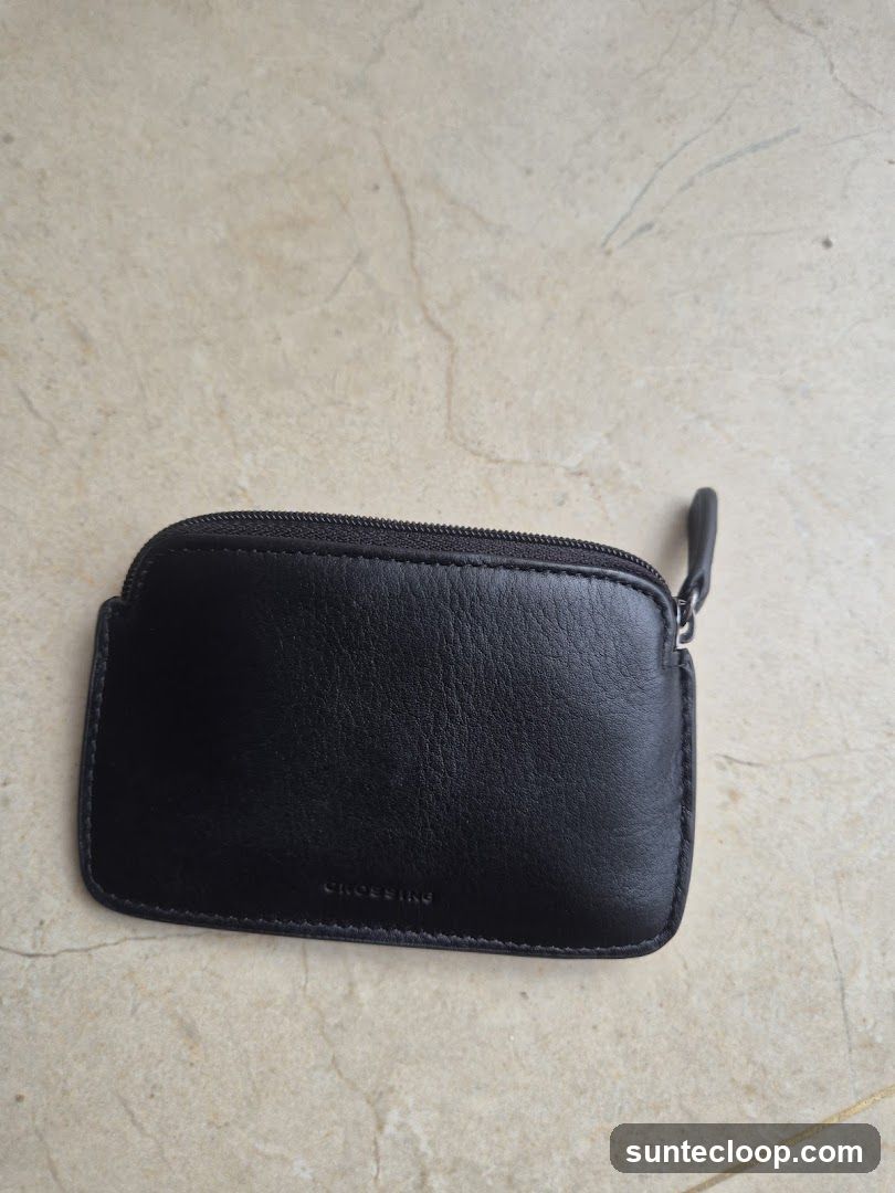 Black coin purse