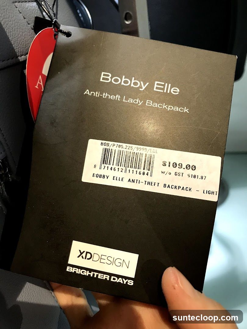 Bobby Elle Anti-theft Lady Backpack Tag