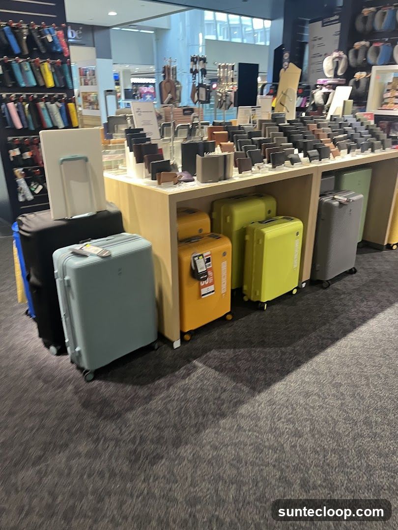 Luggage and Accessories Display