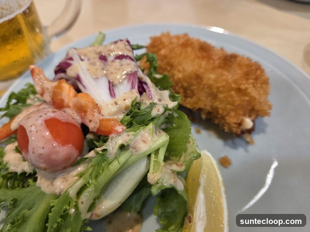 Fried Food and Salad