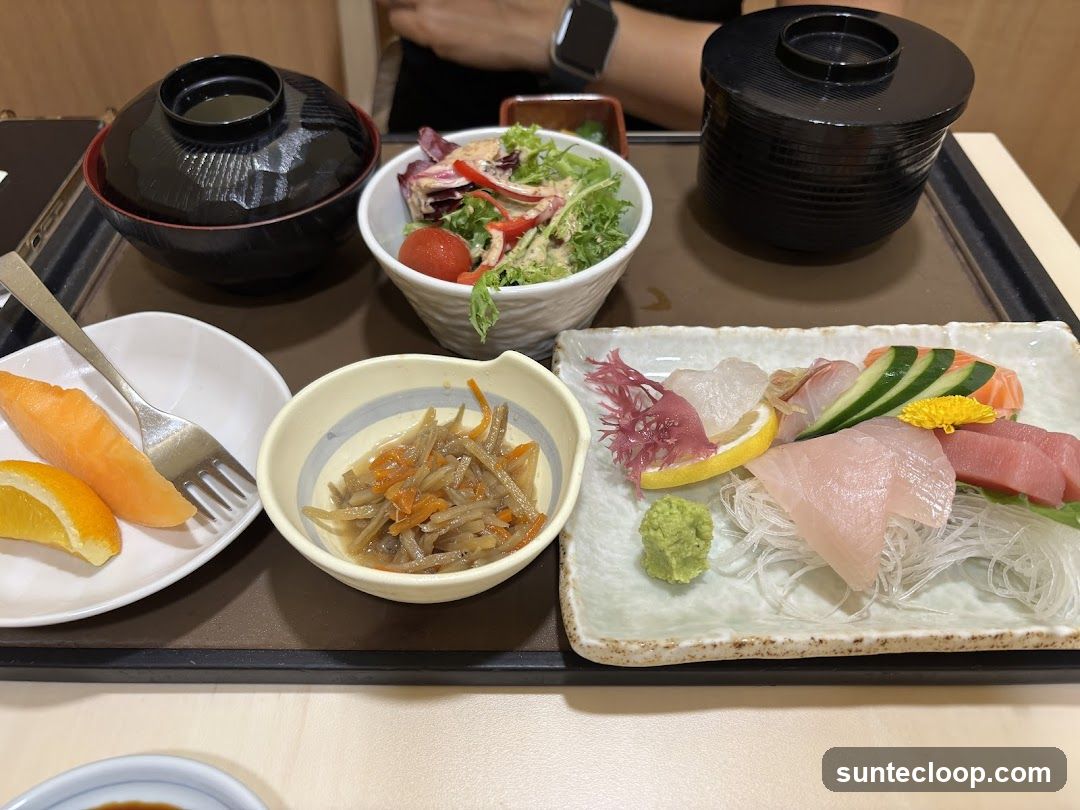 Sashimi Platter with Side Dishes