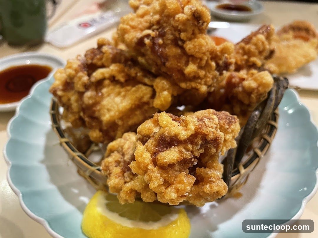 Fried Chicken with Lemon and Dipping Sauce