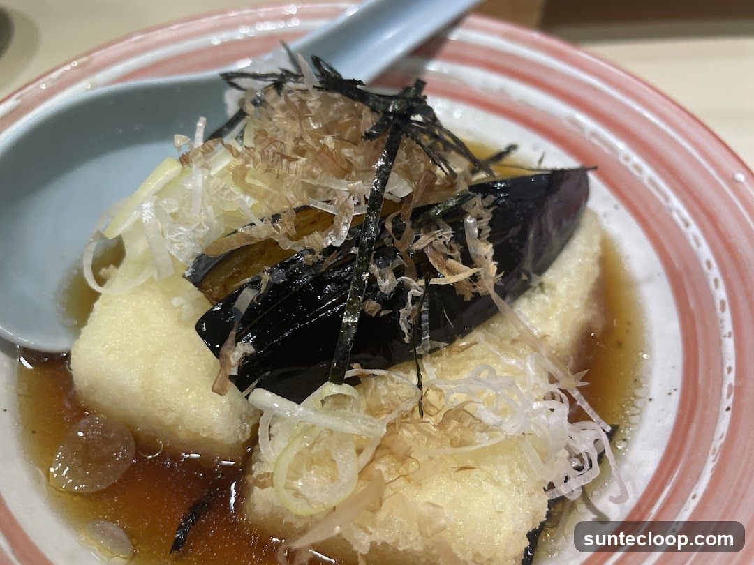 Agedashi Tofu with Eggplant