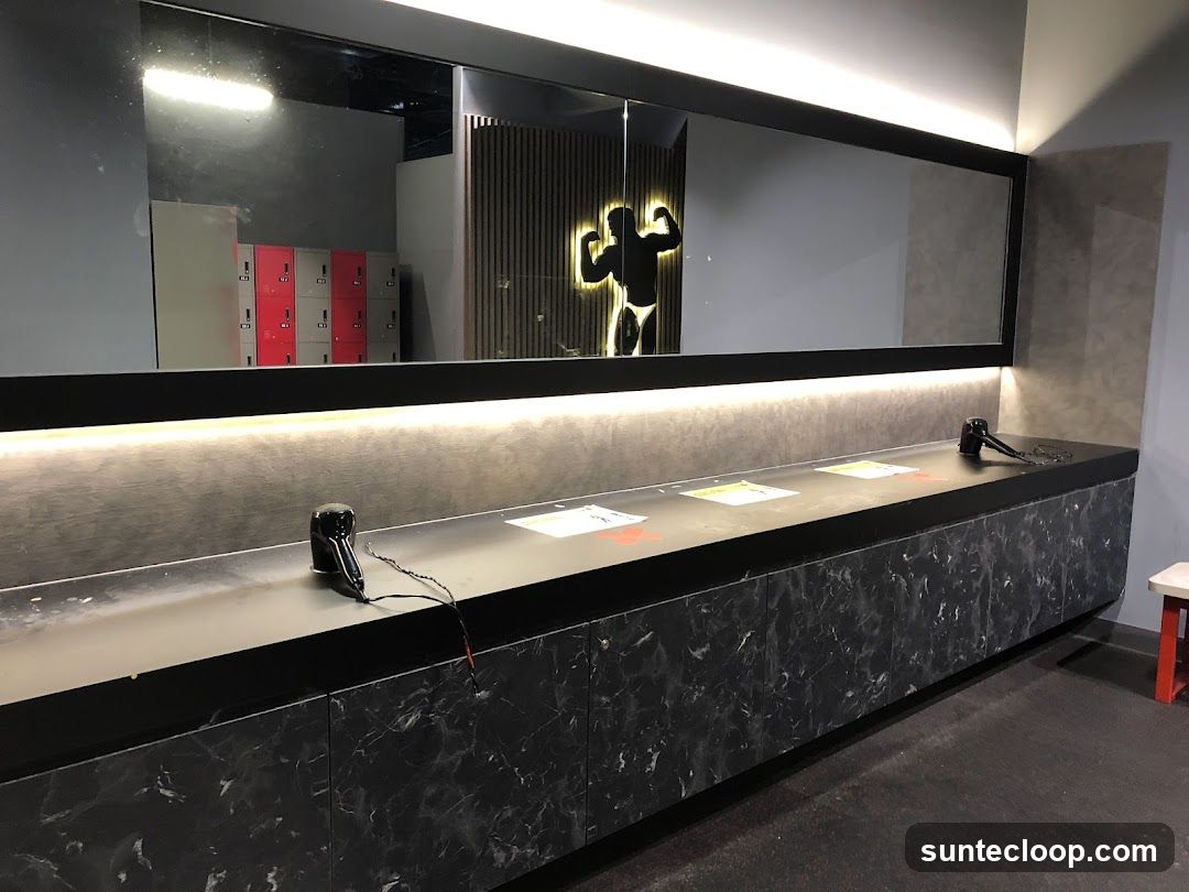 Gym Locker Room Vanity