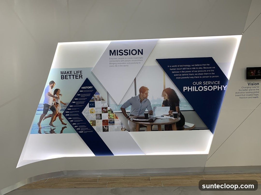 Company Mission, Vision, and Philosophy Display