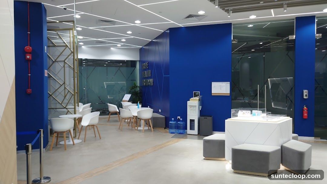 Modern Waiting Area with Display