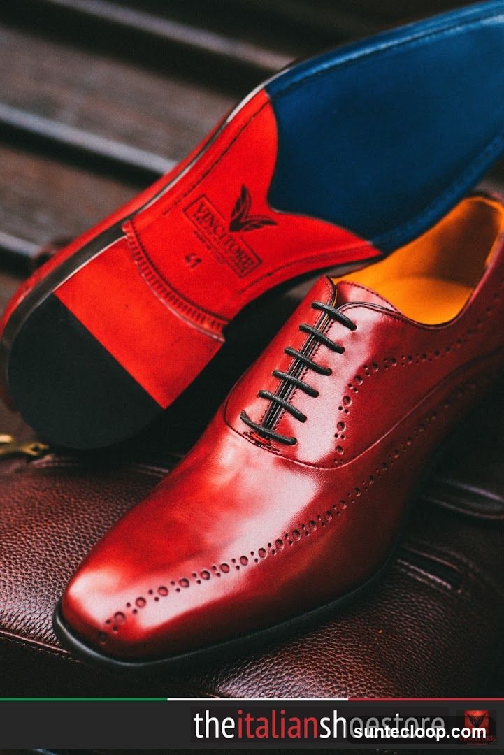 Red Oxford Shoes