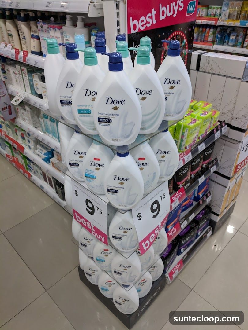 Dove Body Wash Display