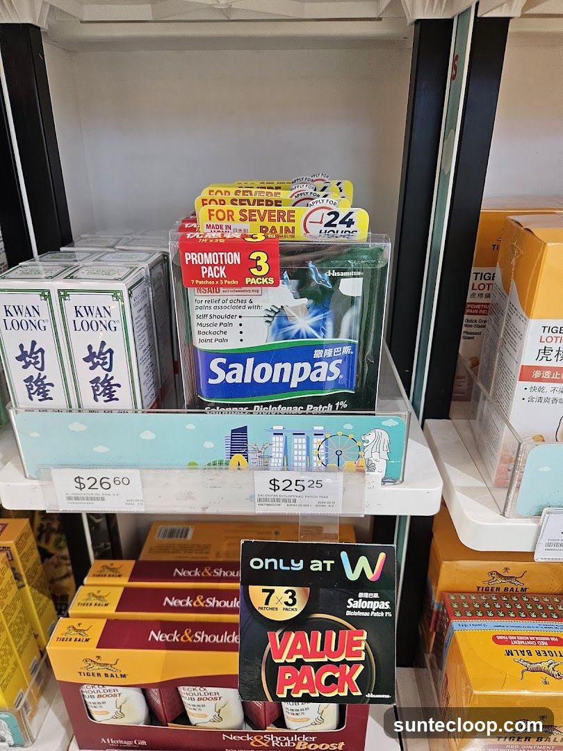Pain Relief Products Display