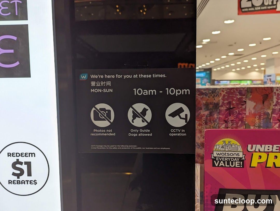 Store Information Sign