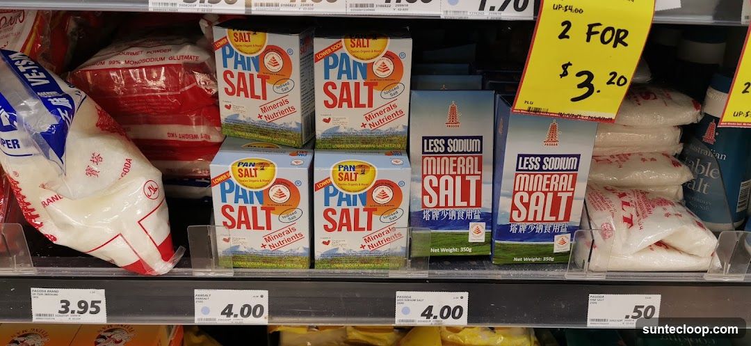 Salt Products on Shelf