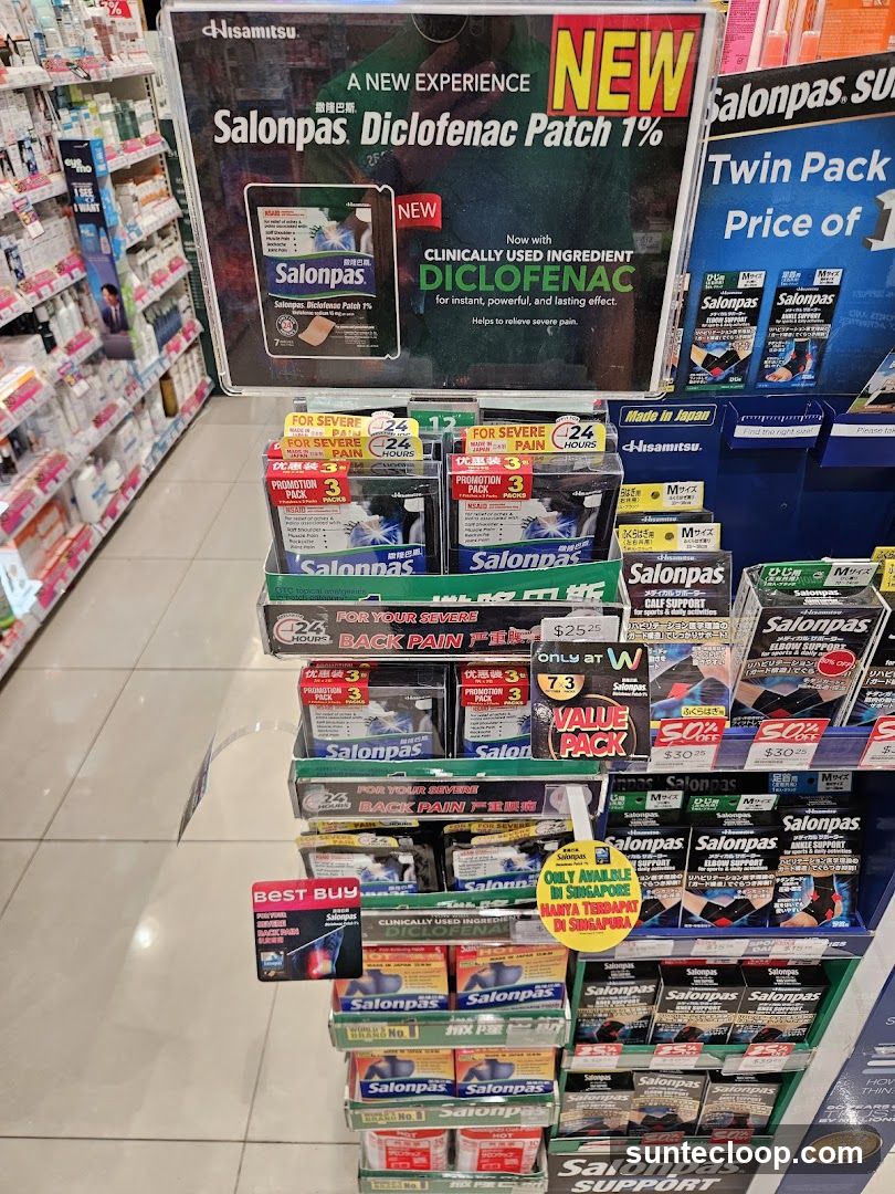 Salonpas Diclofenac Patch Display