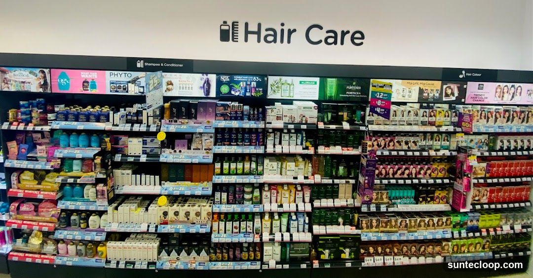 Hair Care Products Display