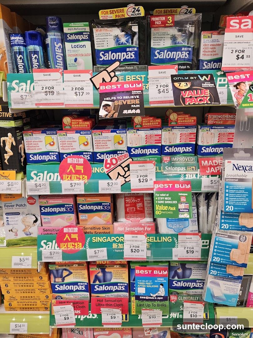 Assortment of Pain Relief Products